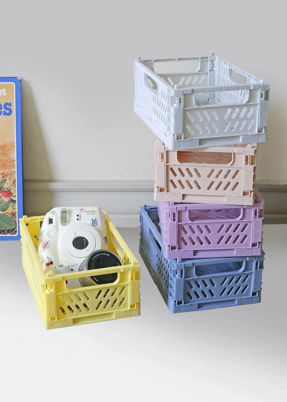 A  Collapsible Folding Crates- Medium