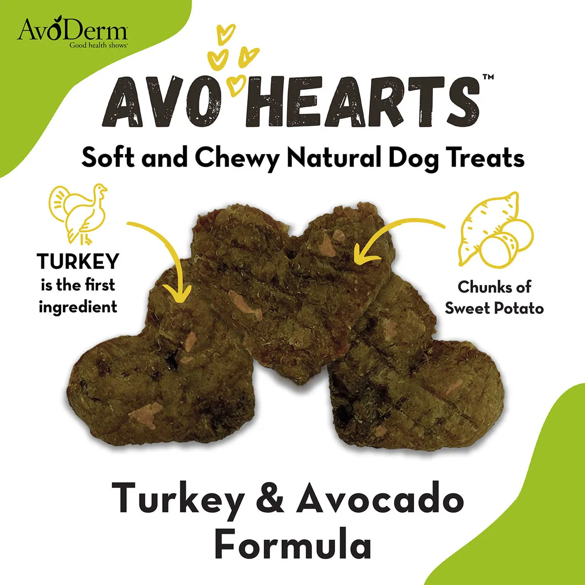 Avoderm AvoHearts Turkey & Avocado Dog Treats 5oz