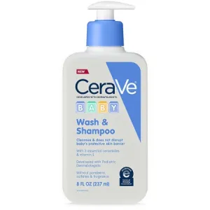 Baby Shampoo and Body Wash CeraVe® 8 oz. Pump Bottle Unscented - Loreal USA  Mfr# 60600056019