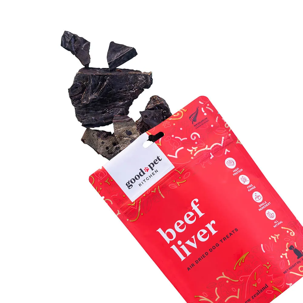 Beef Liver Air Dried Dog Treats, 2.8 oz