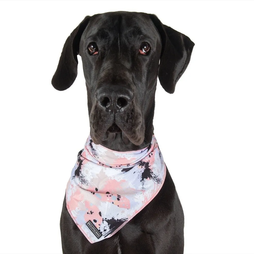 Big & Little Dogs Peach Splatter Terrazzo Bandana