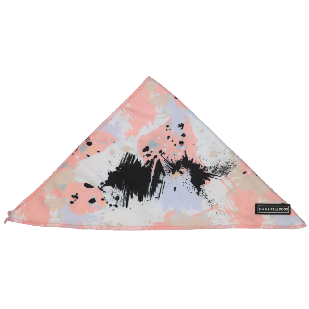 Big & Little Dogs Peach Splatter Terrazzo Bandana