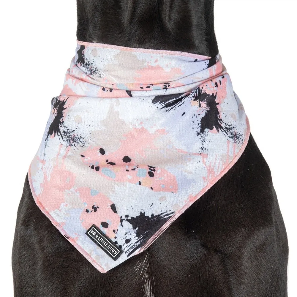 Big & Little Dogs Peach Splatter Terrazzo Bandana