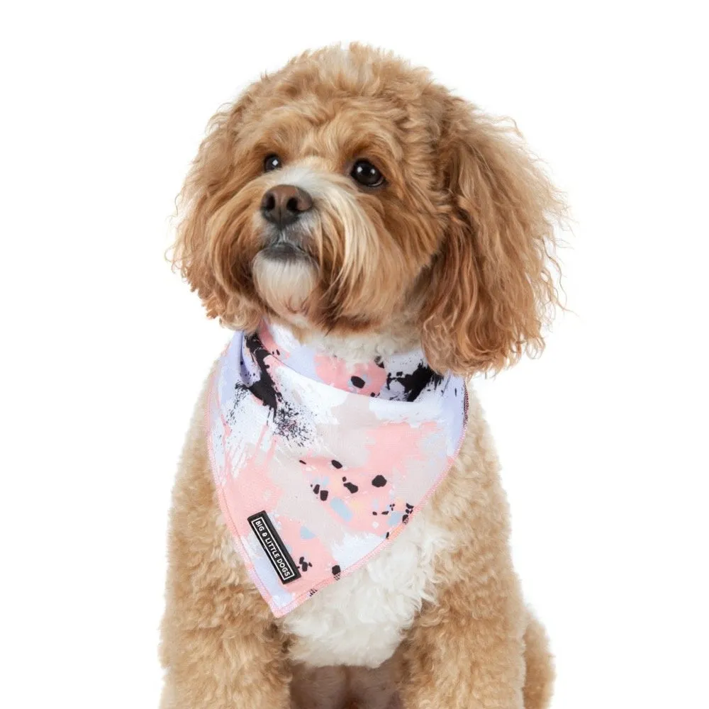 Big & Little Dogs Peach Splatter Terrazzo Bandana