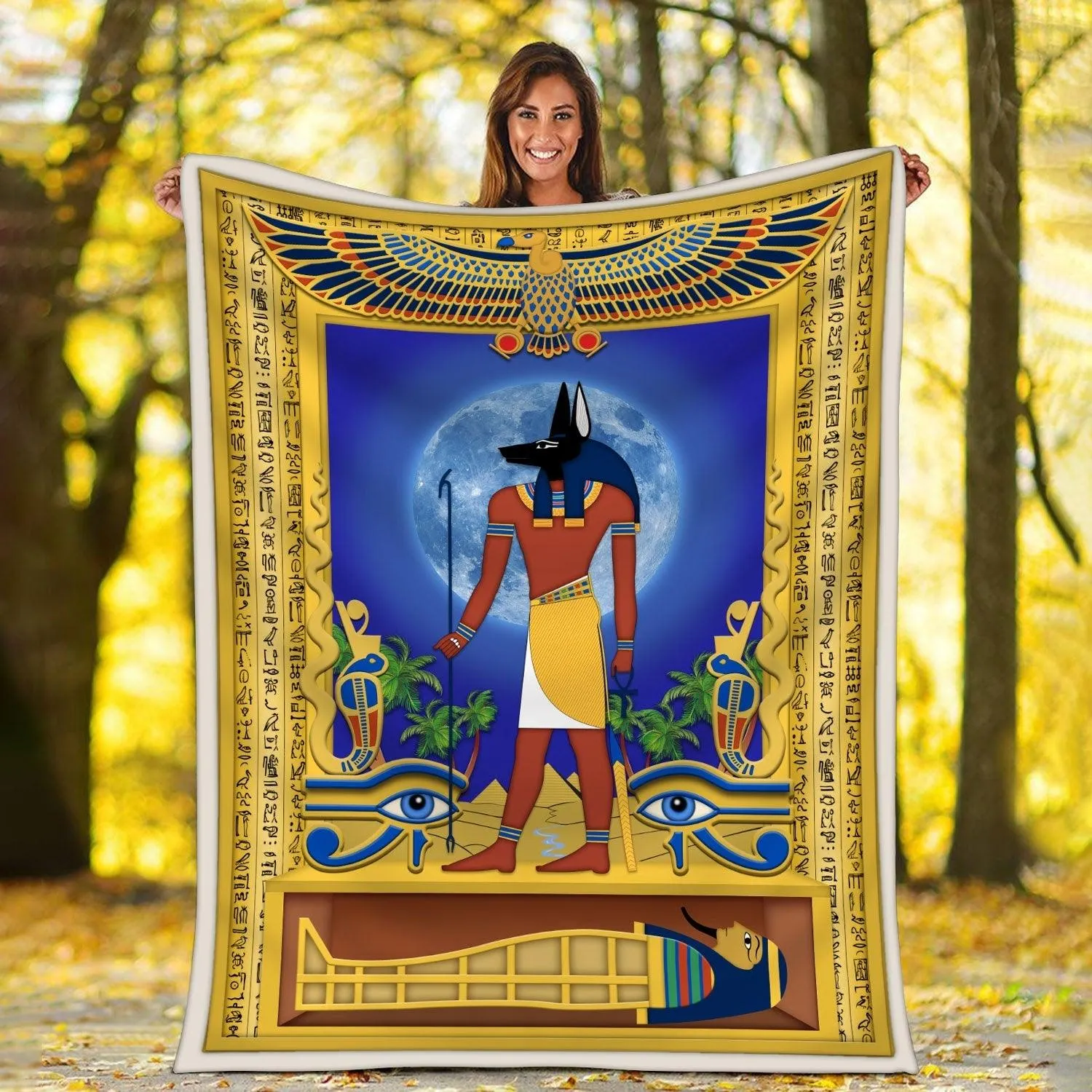 Blanket Anibus Egyptian God