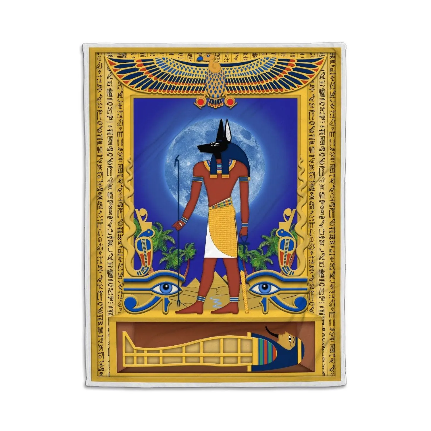 Blanket Anibus Egyptian God