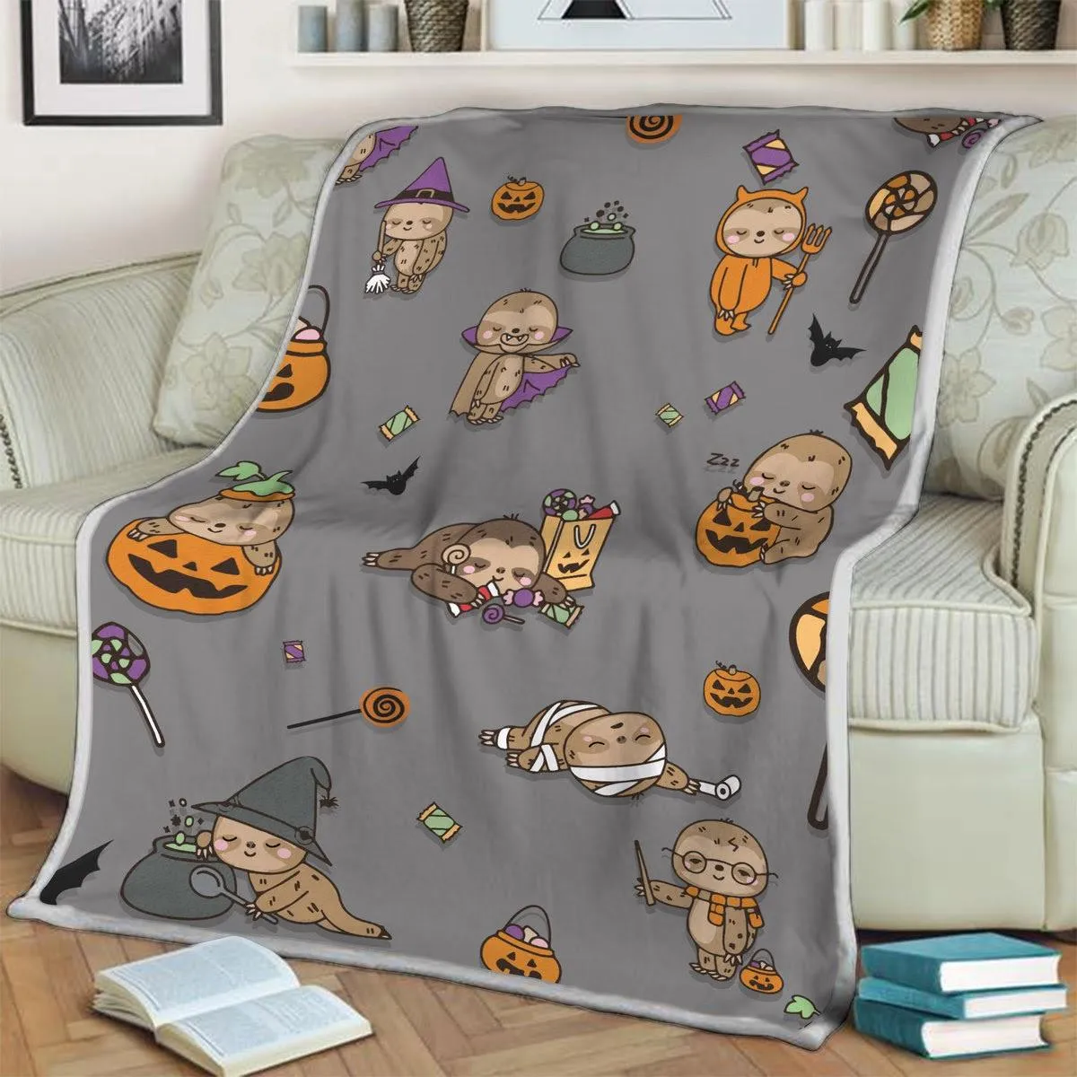 Blanket Sloth Halloween