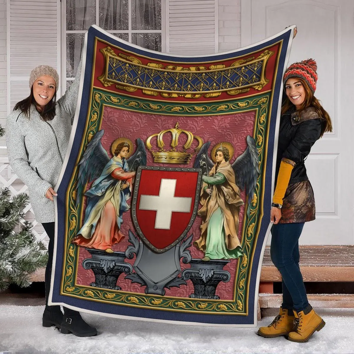 Blanket Switzerland Coat of Arms Fleece