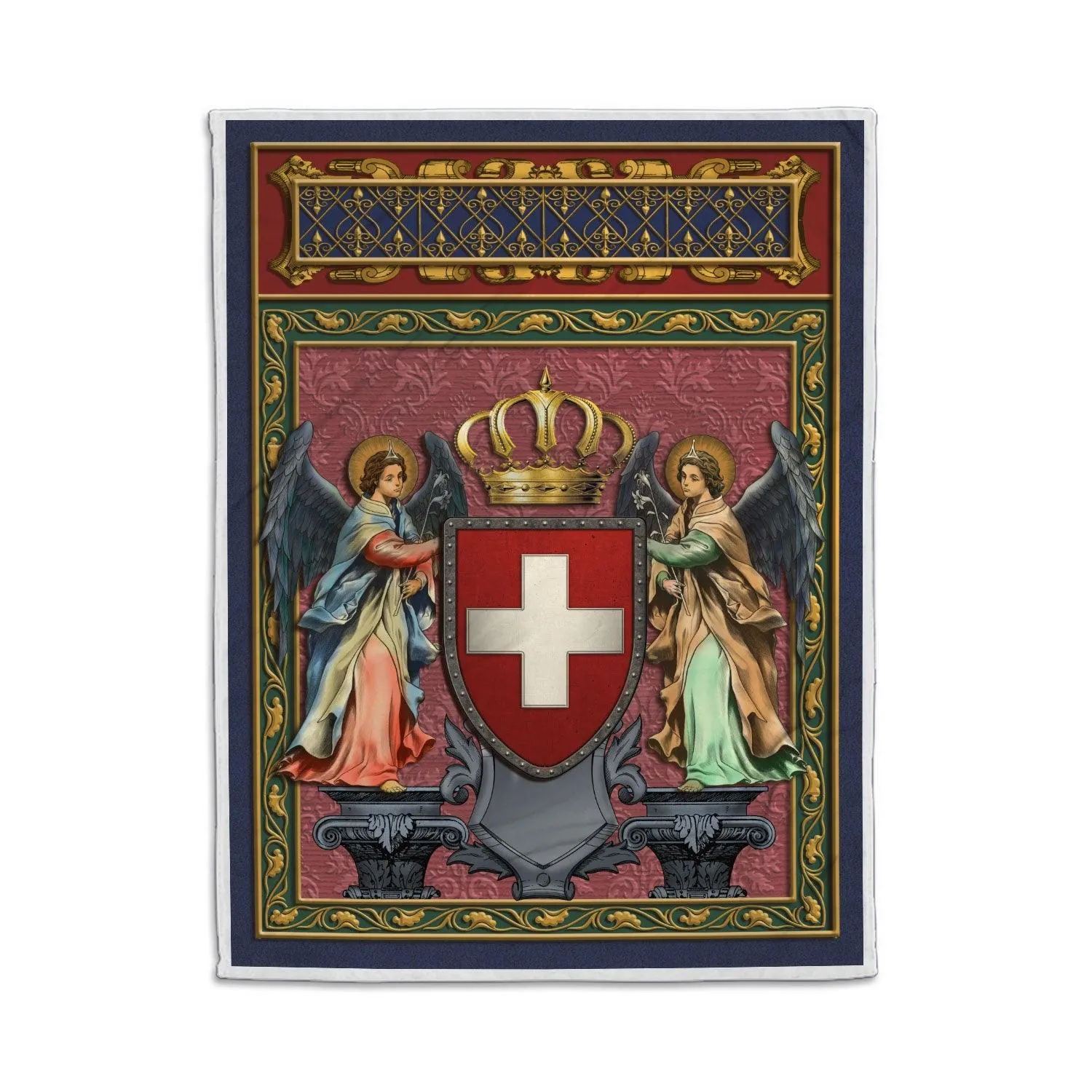 Blanket Switzerland Coat of Arms Fleece