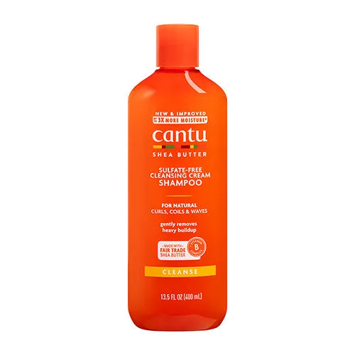 Cantu Shea Butter Sulfate-Free Cleansing Cream Shampoo For Natural Coils, Curls & Waves