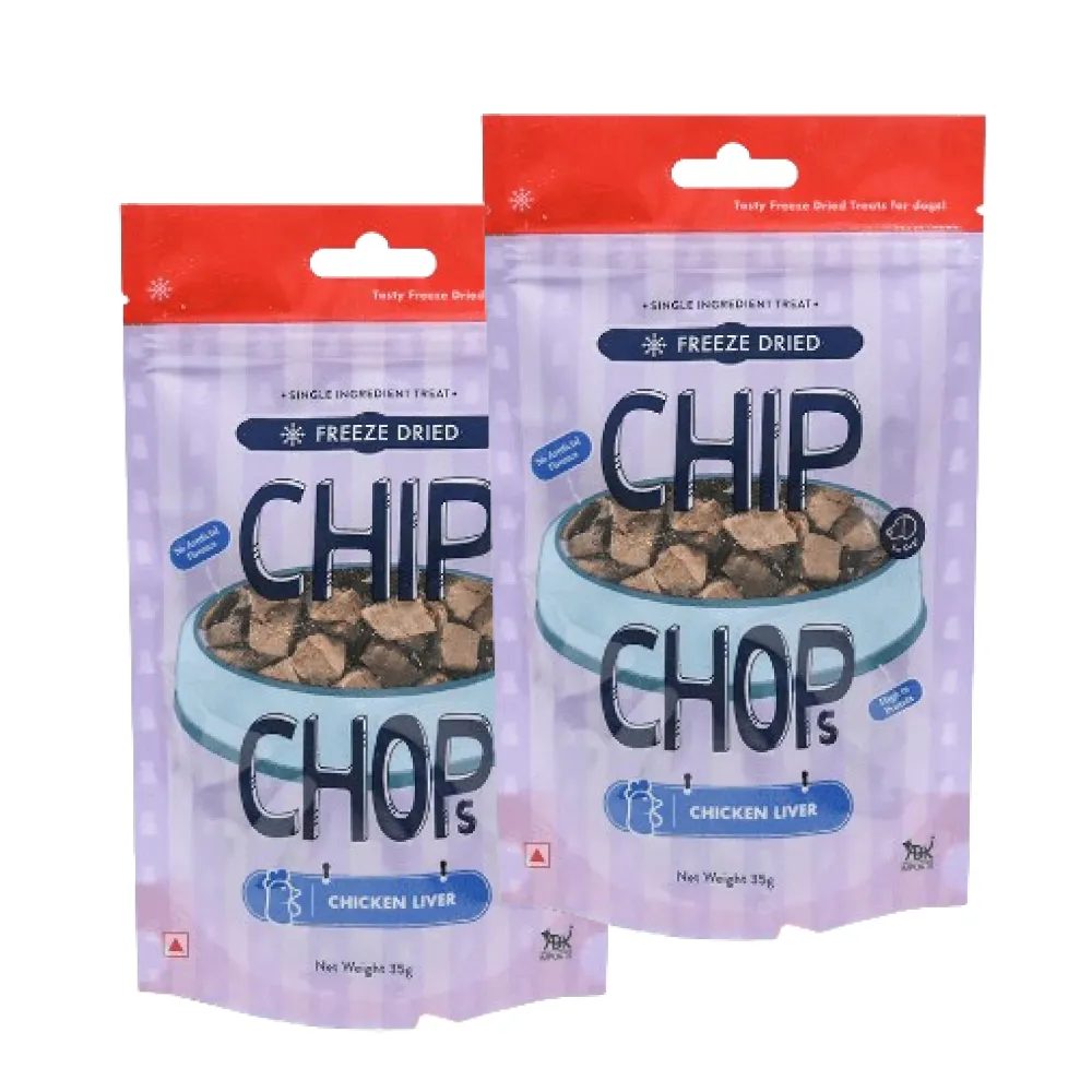 Chip Chops Freeze Dried Chicken Liver Dog Treats