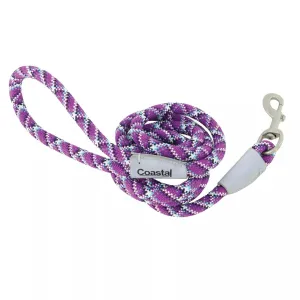 Coastal Pro Active Woven Reflective Rope Leash 6' Woven Violet