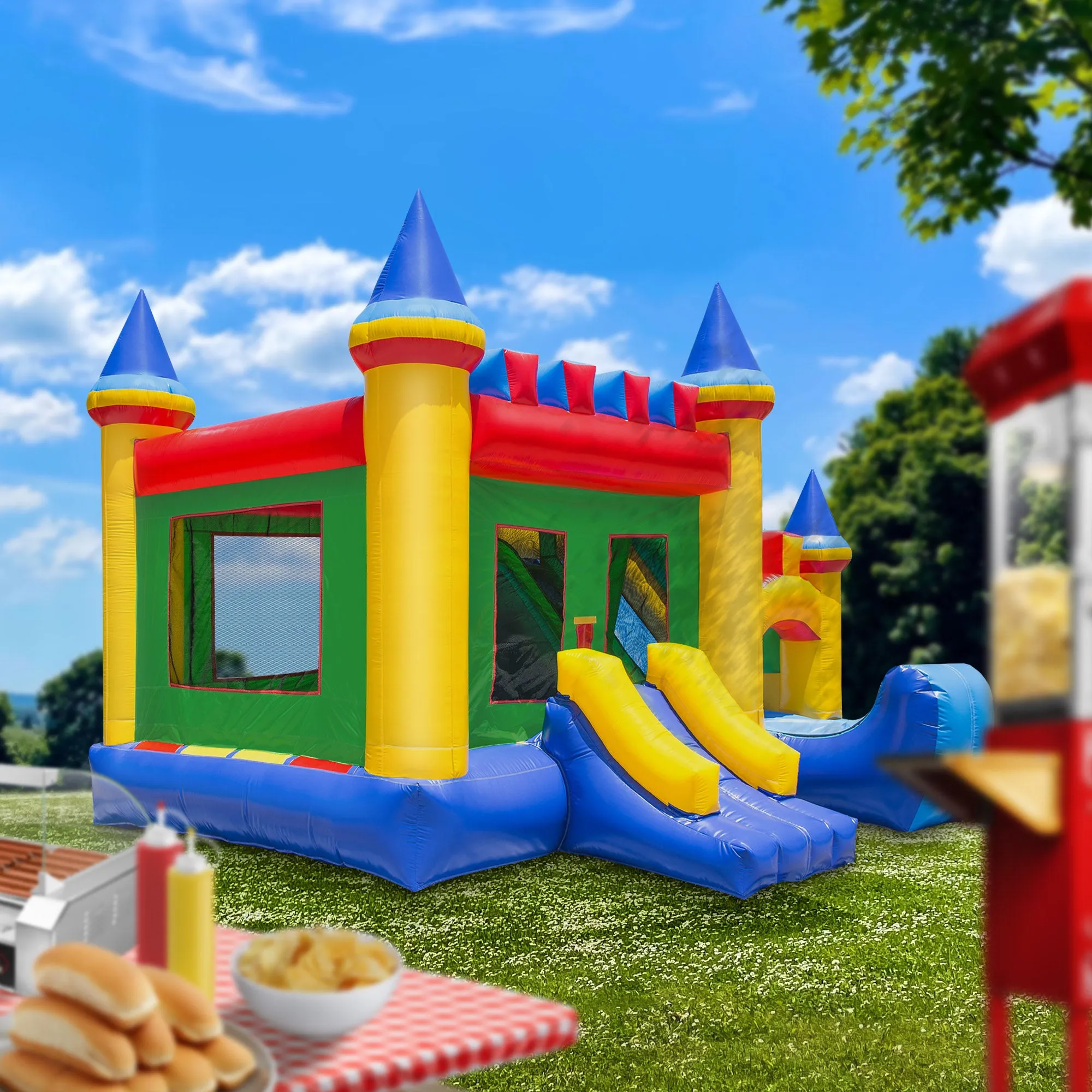 Commercial Castle Bounce House and Slide with Blower by Cloud 9