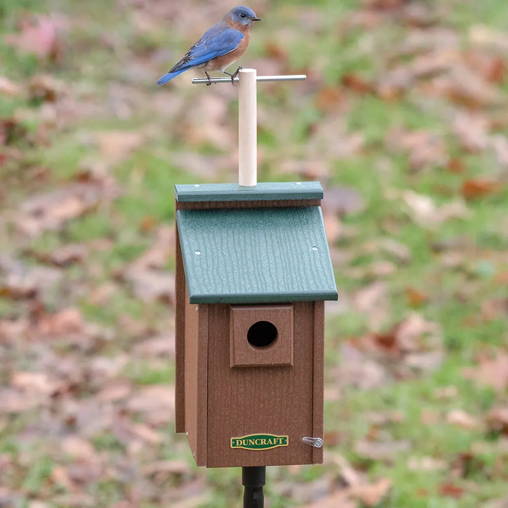 Duncraft Bird-Safe® Perch View Bluebird House & Pole