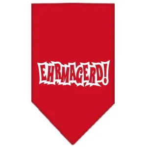 Ehrmagerd Screen Print Bandana Red Small