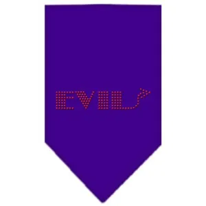 Evil Rhinestone Bandana Purple Large