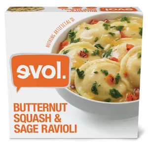 Evol Vegetarian Butternut Squash & Sage Ravioli, 8.13 oz