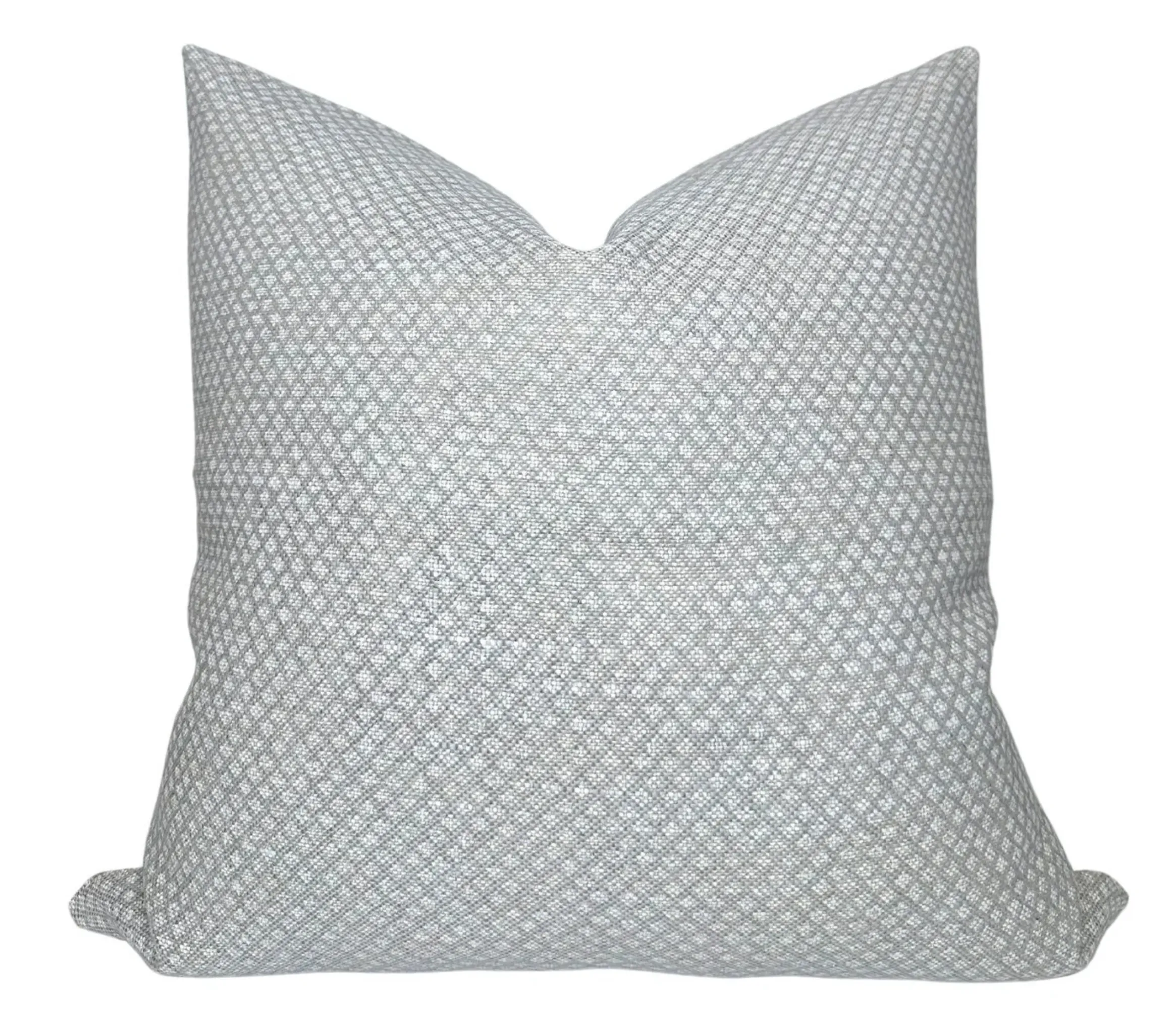 Figured Pillow Cover in Blue