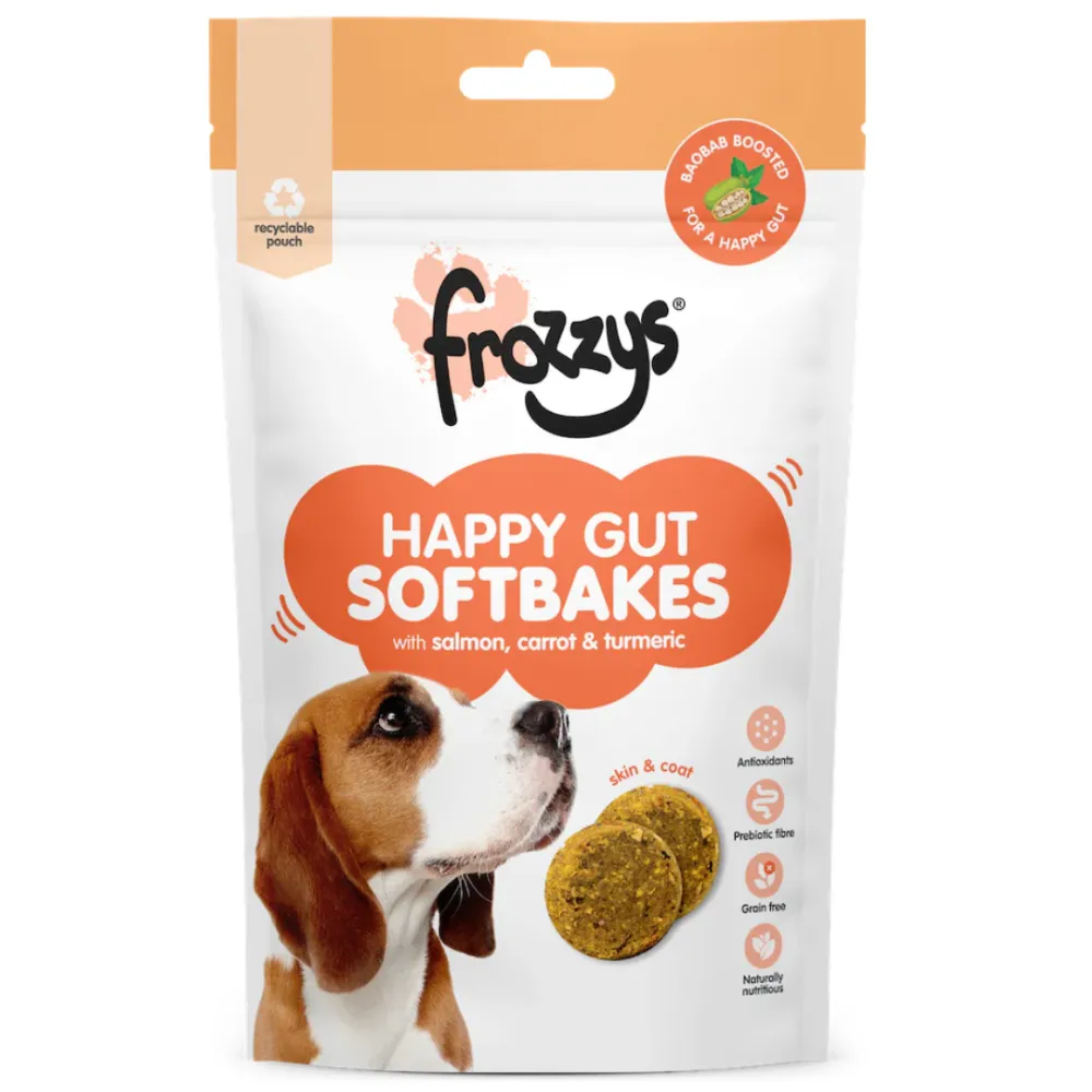 Frozzys Dog Treat - Happy Gut - Salmon, Carrot & Tumeric