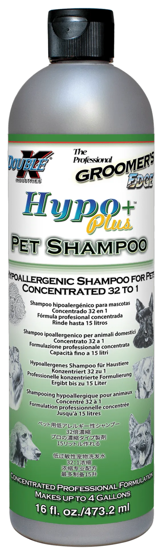 Groomer's Edge Hypo  Plus Shampoo - 16 oz