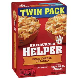 Hamburger Helper Four Cheese Lasagna Twin Pack, 11.4 oz