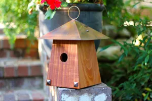 Heartwood Avian Bungalow Bird House - Mahogany