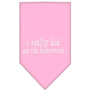 I really did eat the Homework Screen Print Bandana Light Pink Large