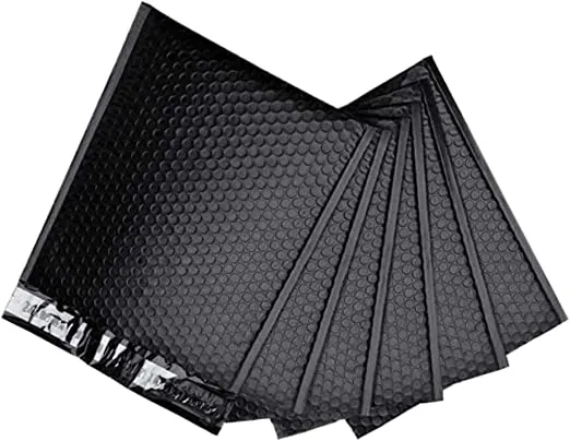 IMBAPRICE 100-PACK #2 (8.5" X 12") POLY BUBBLE MAILERS PADDED ENVELOPES BLACK, 100 COUNT