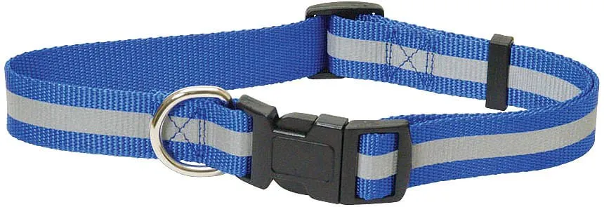 Jeffers Reflective Nylon Dog Collar, 1"W x 16"-26"L