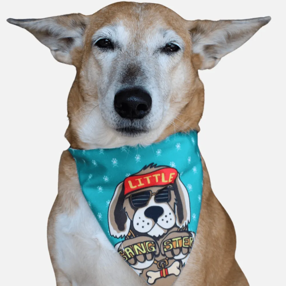 Lana Paws Little Gangster Adjustable Bandana/Scarf for Dogs