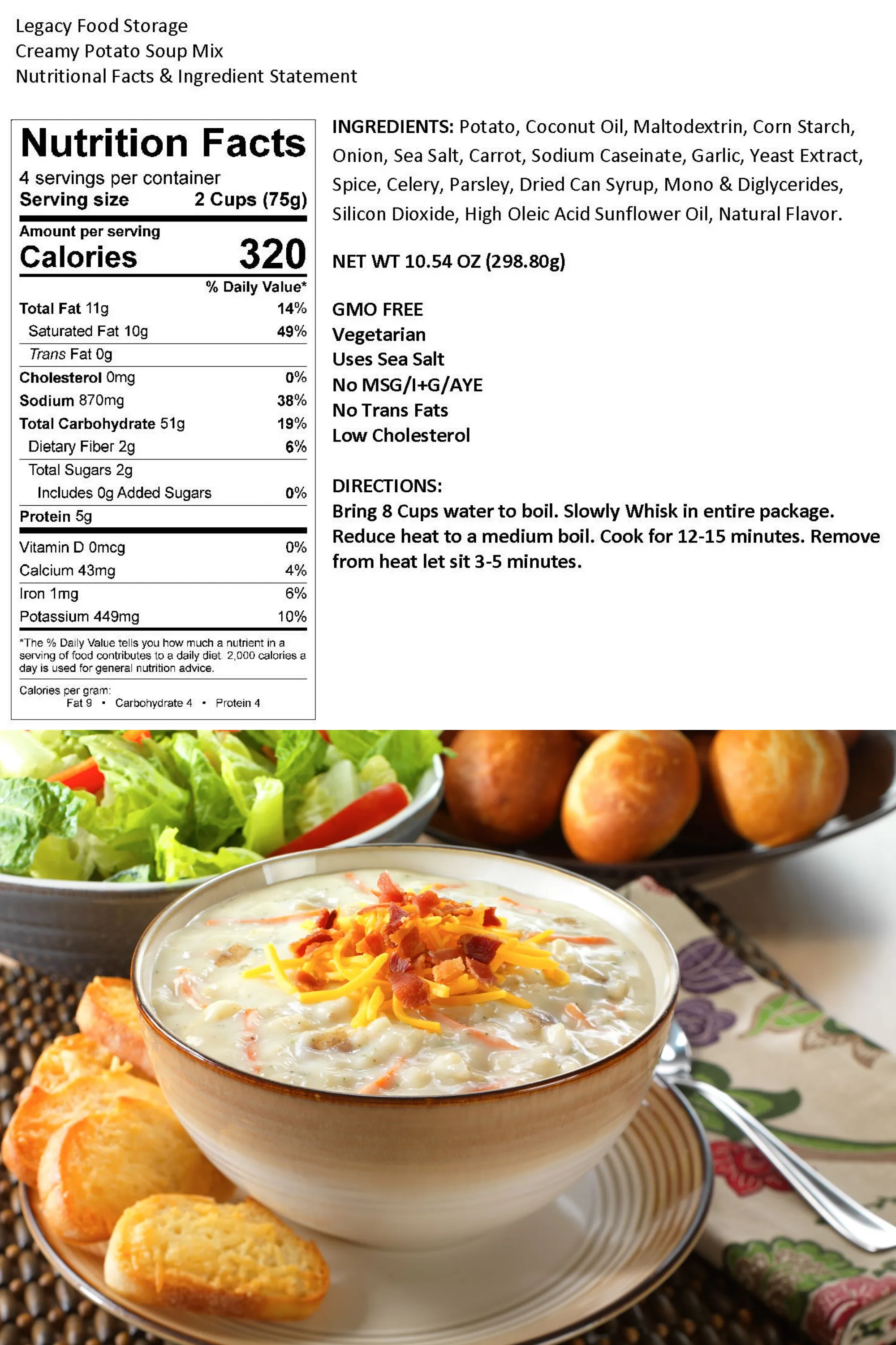 Legacy Gluten Free Entrée Bucket - 360 Servings