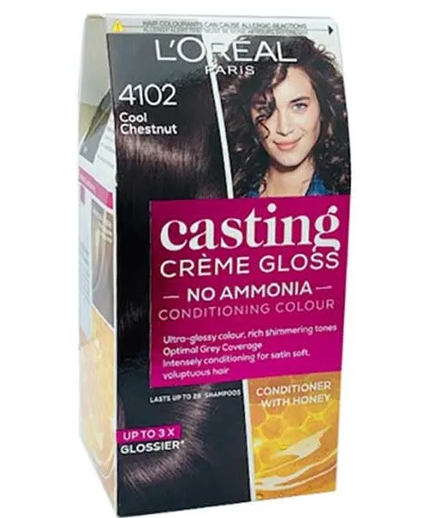 Loreal Paris Casting Creme Gloss Conditioning Color 4102 Cool Chestnut