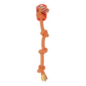 Mammoth Pet Products Flossy Chews Extra Multi Color 4 Knot Rope Tug  27"