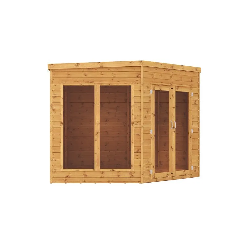 Mercia Corner 13' 3" x 7' 2" Pent Summerhouse - Premium Dip Treated Shiplap