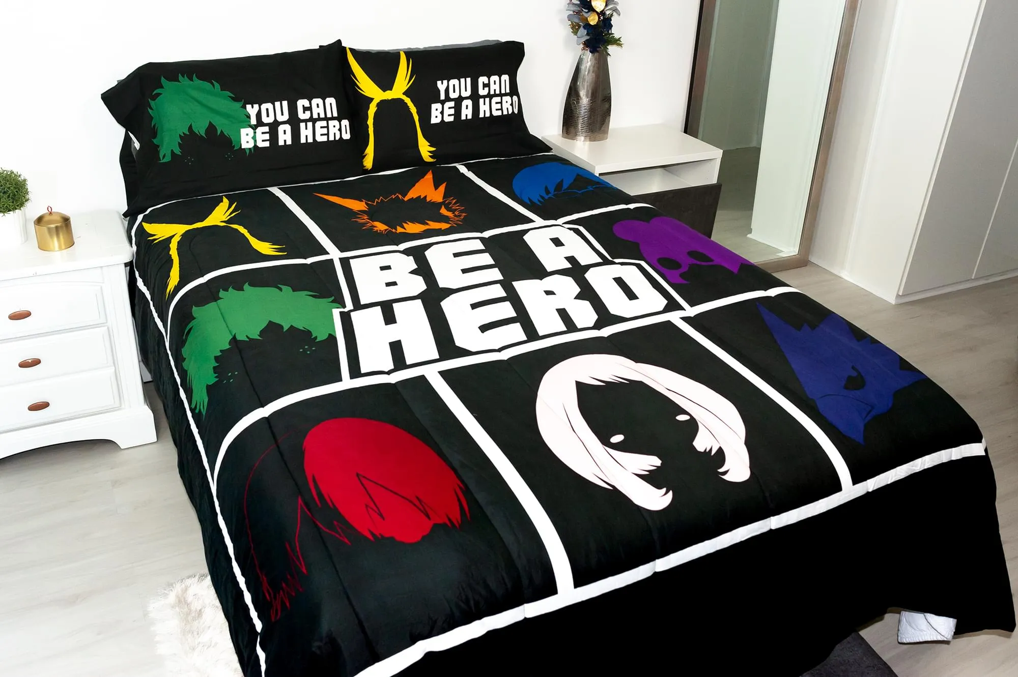 My Hero Academia Be A Hero 90x86 Inch Full/Queen Comforter