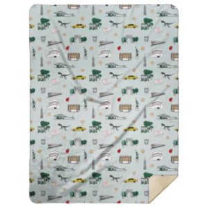 New York City Plush Throw Blankets 60x80