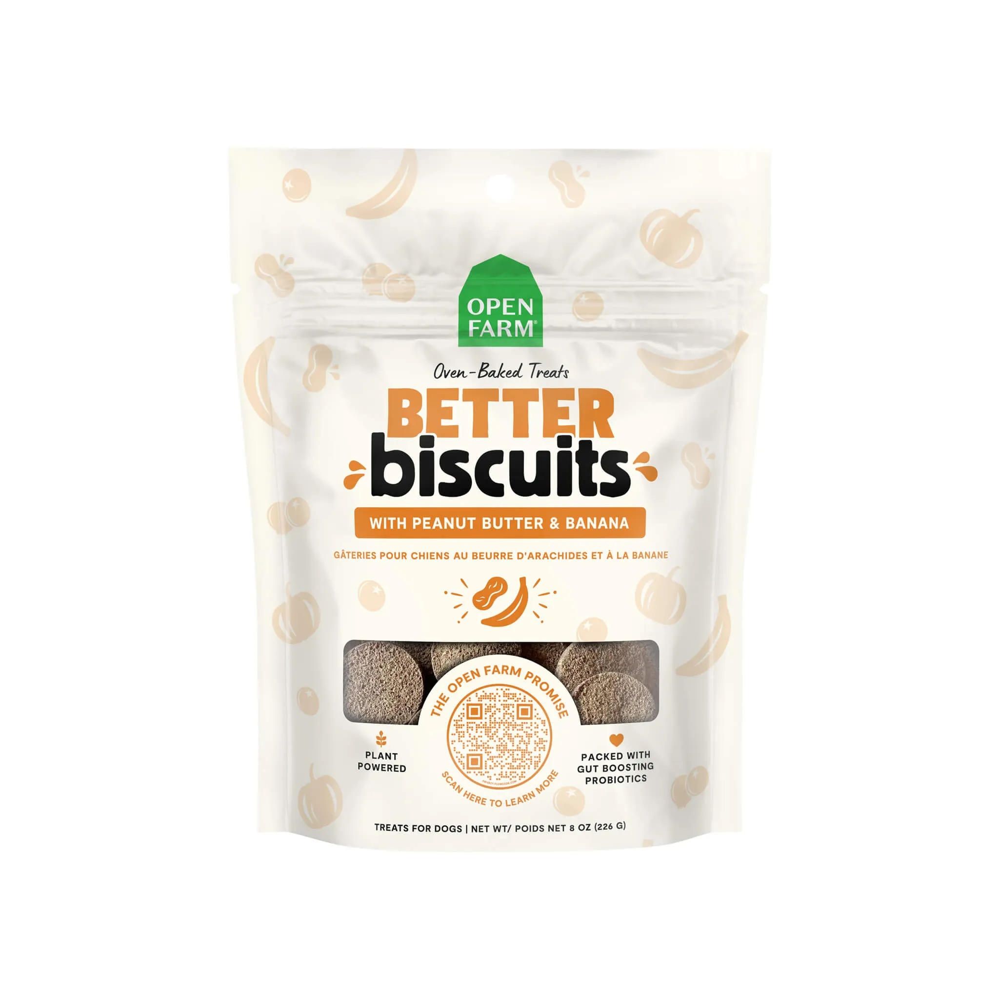 Open Farm Better Biscuits Dog Treats 8oz