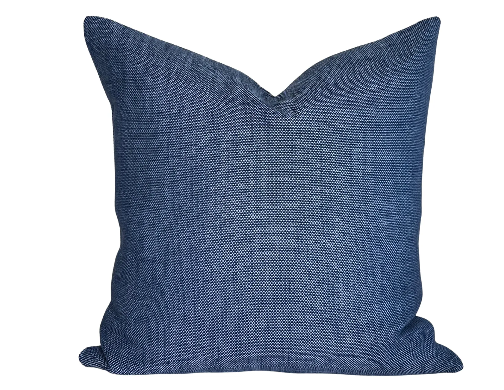 Outdoor Woven Pillow Cover in Blueberry