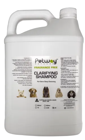 Petway Petcare Fragrance Free Clarifying Shampoo - Assorted Sizes  (WH)