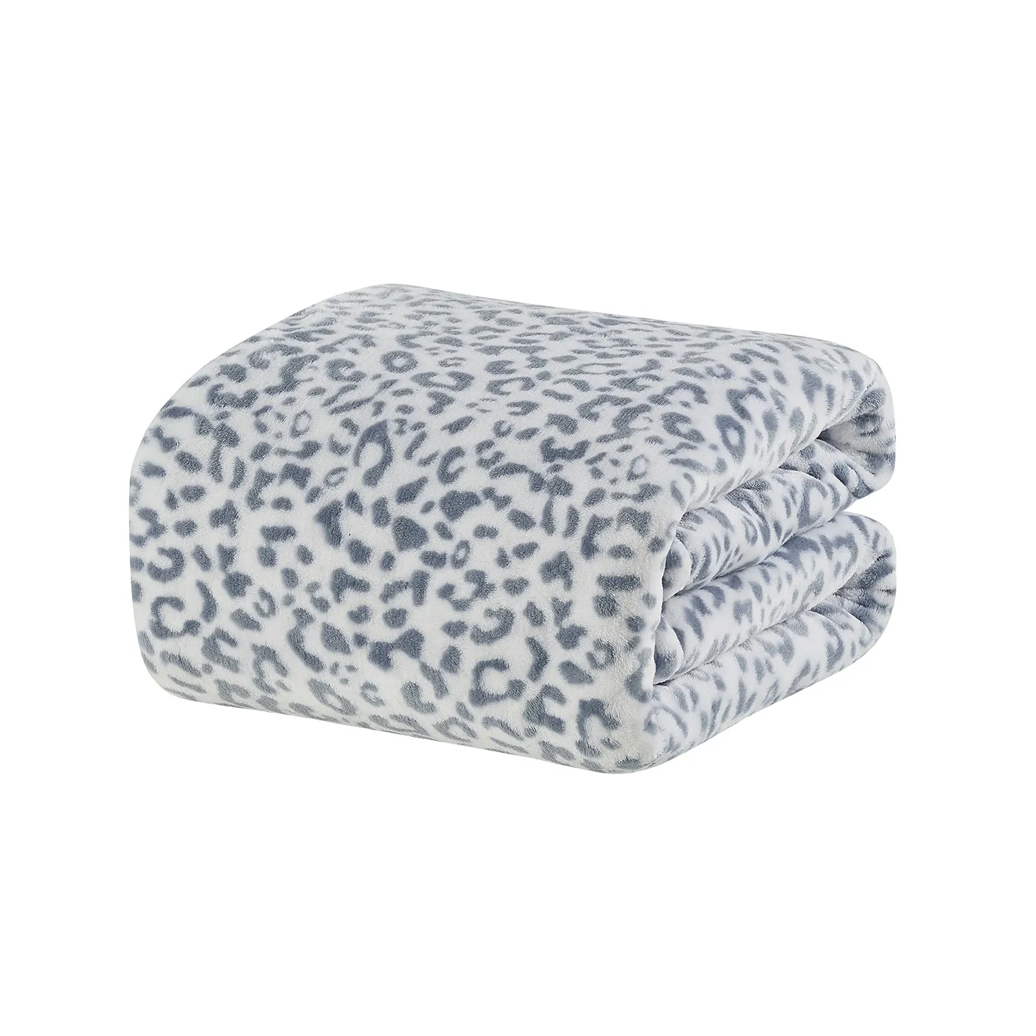 Plush Leopard Animal Print Throw