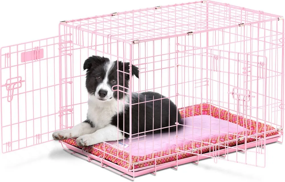 Precision Pet Products ProValu Blue or Pink Dog Crate