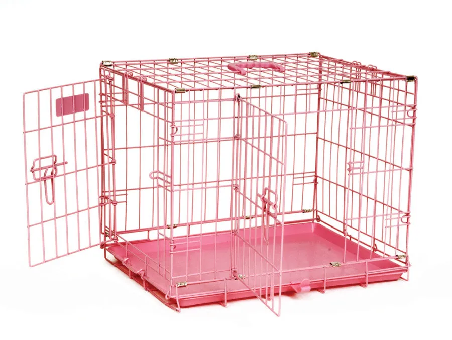 Precision Pet Products ProValu Blue or Pink Dog Crate