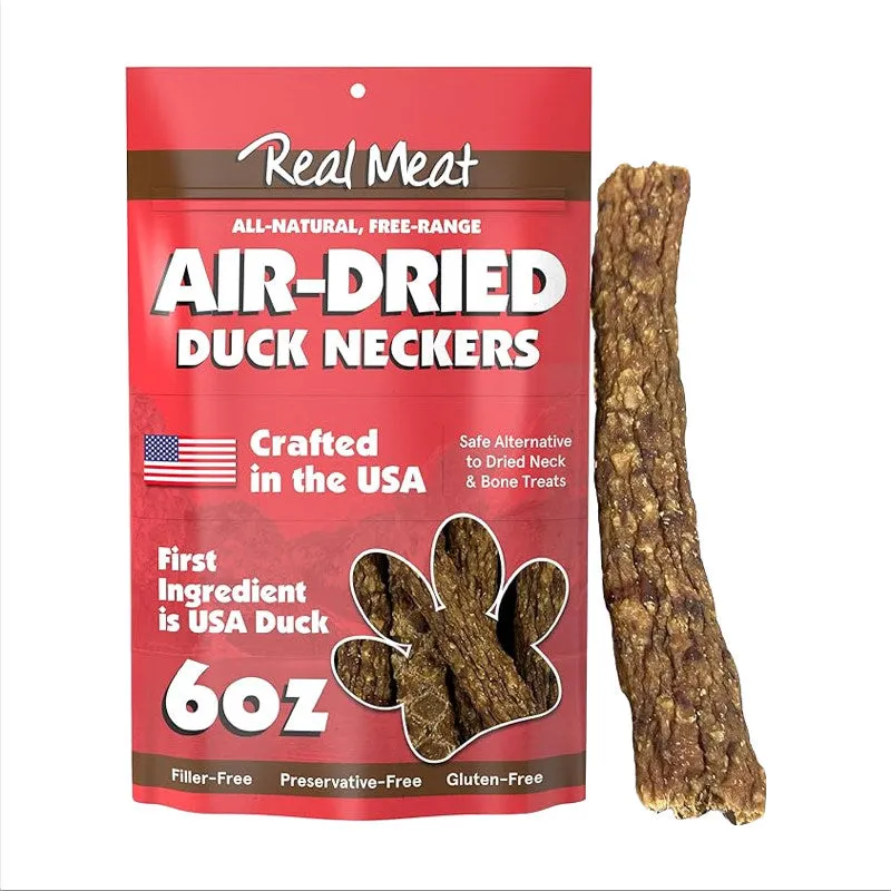 Real Meat Co. Duck Neckers Dog Treats 6oz