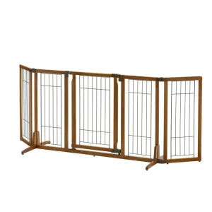 Richell Wide Premium Plus Freestanding Pet Gate with Door