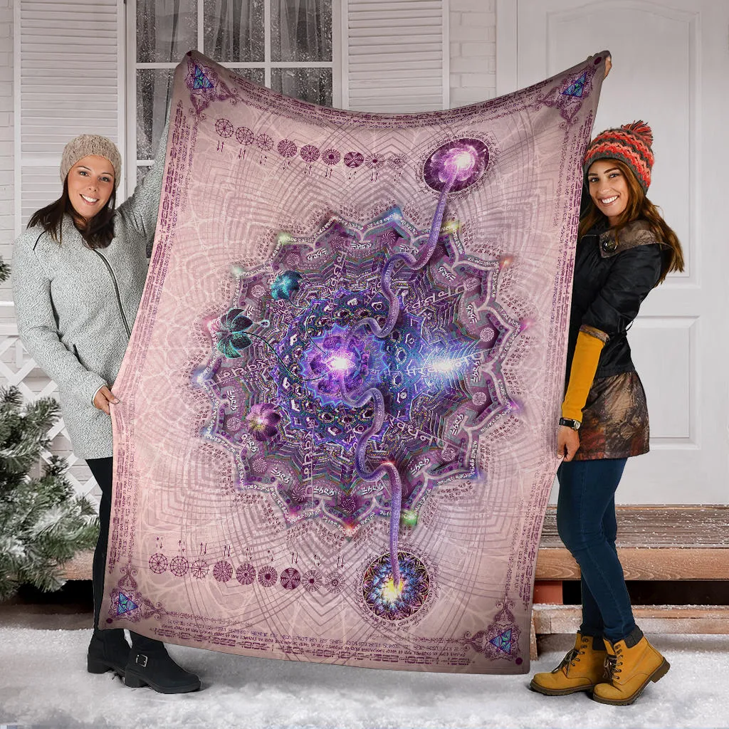 Sahasrara Micro Fleece Blanket | Crown Chakra