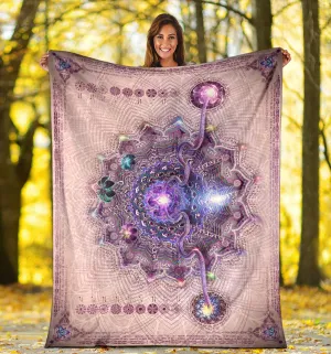 Sahasrara Micro Fleece Blanket | Crown Chakra