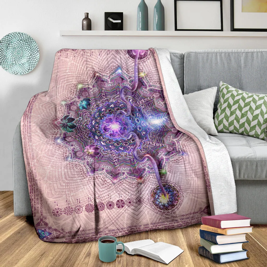 Sahasrara Micro Fleece Blanket | Crown Chakra