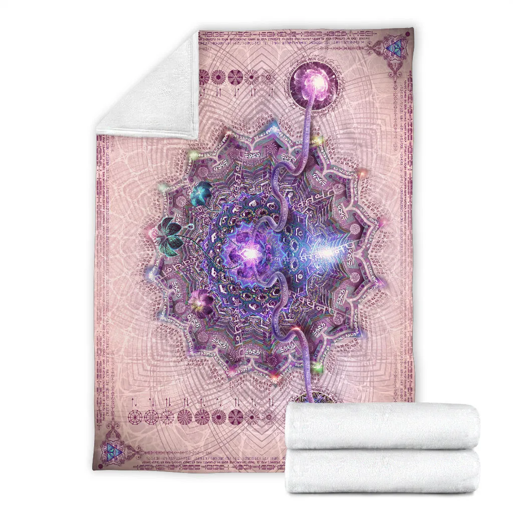 Sahasrara Micro Fleece Blanket | Crown Chakra