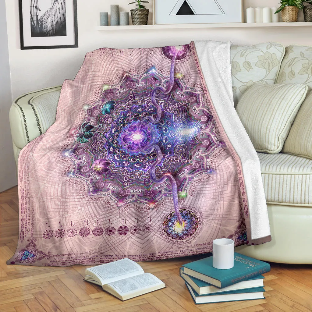 Sahasrara Micro Fleece Blanket | Crown Chakra