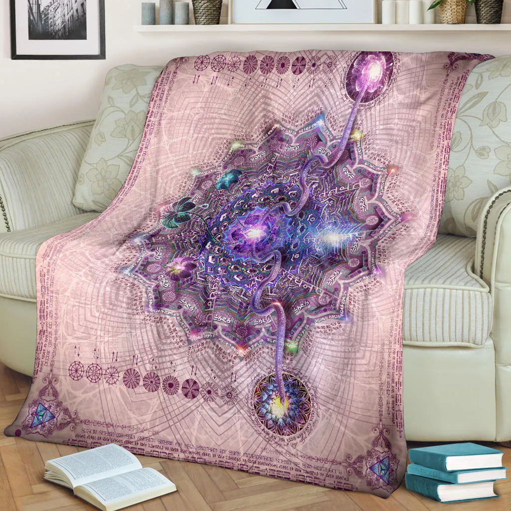 Sahasrara Micro Fleece Blanket | Crown Chakra